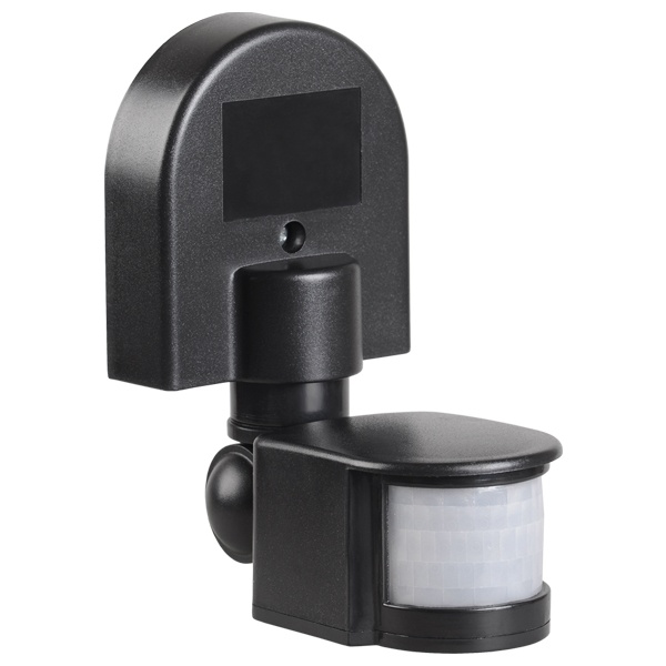 Датчик движения ИЭК ДД 008 черный макс нагрузка 1100Вт угол обзора 180град дальность 12м IP44