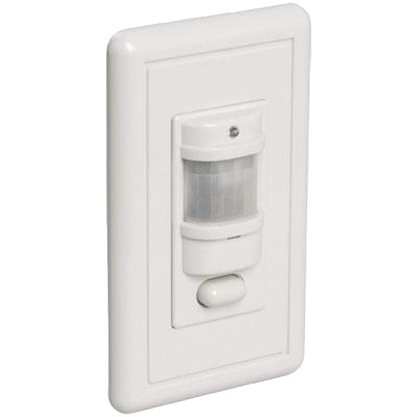 Датчик движения ИЭК в подрозетник ДД 028 белый 1200Вт 140° 9м