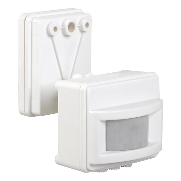 Датчик движения ИЭК ДД 017 белый макс нагрузка 1100Вт угол обзора 120град дальность 12м IP44