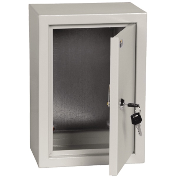 Щит металлический ИЭК ЩМП-3.2.1-0 36 УХЛ3 IP31, с монтажной платой 300х210х150