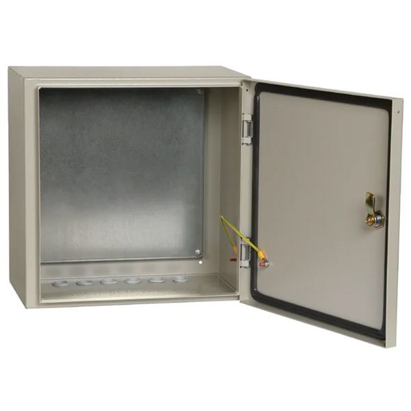 Щит металлический влагозащищенный ИЭК ЩМП-4.4.2-0 У2 IP54, с монтажной платой 400х400х250