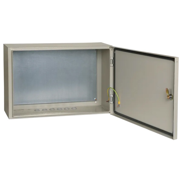 Щит металлический влагозащищенный ИЭК ЩМП-4.6.2-0 У2 IP54, с монтажной платой 400х600х250