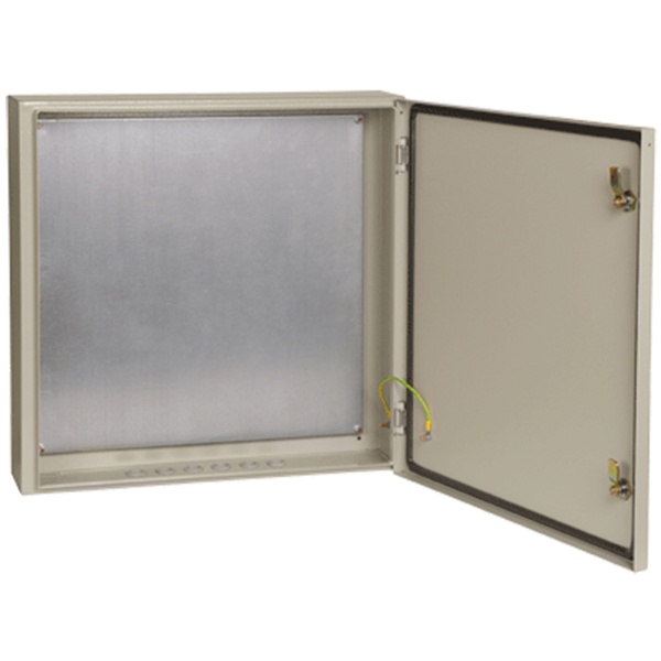 Щит металлический влагозащищенный ИЭК ЩМП-6.6.1-0 У2 IP54, с монтажной платой 600х600х150