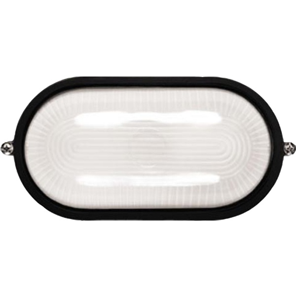 Светильник ИЭК НПП1401 черный/овал 60Вт IP54