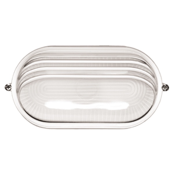 Светильник ИЭК НПП1407 белый/овал ресничка 60Вт IP54