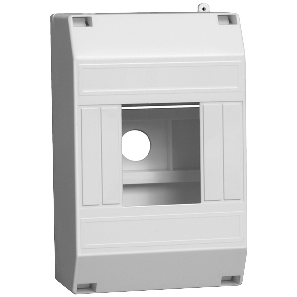 Бокс ИЭК КМПн 1/4 на 4 модуля накладной пластиковый без дверки