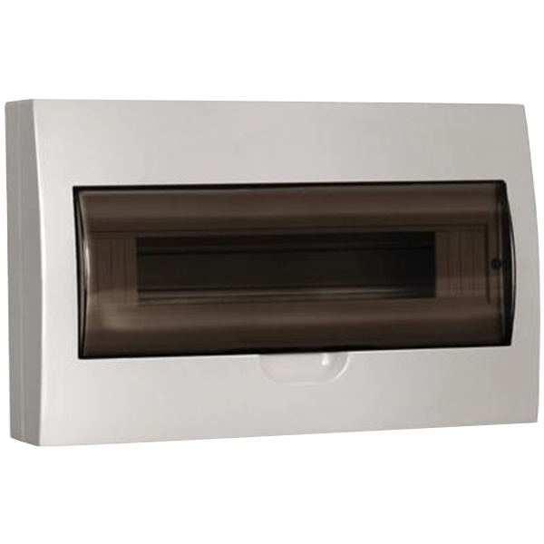 Щит навесной пластиковый ИЭК ЩРН-П-18 18 модулей с прозрачной дверкой IP41 (электрический шкаф)