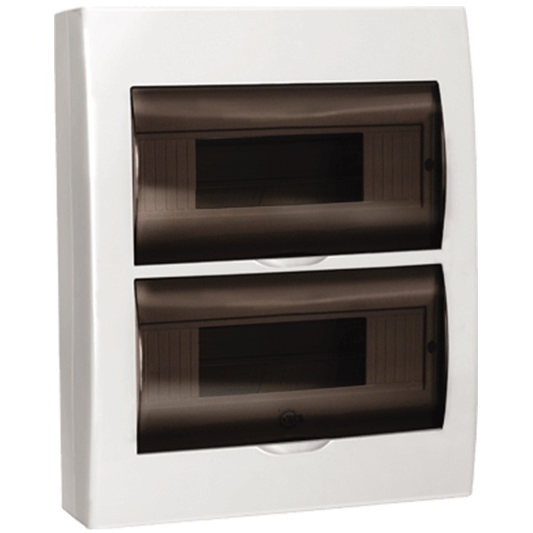 Щит навесной пластиковый ИЭК ЩРН-П-24 24 модуля (2х12) с прозрачной дверкой IP41 (электрический шкаф)