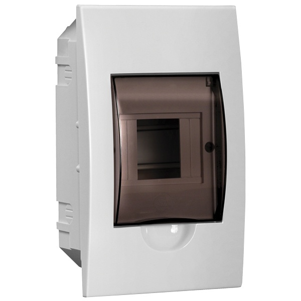 Щит встраиваемый пластиковый ИЭК ЩРВ-П-4 4 модуля с прозрачной дверкой IP41