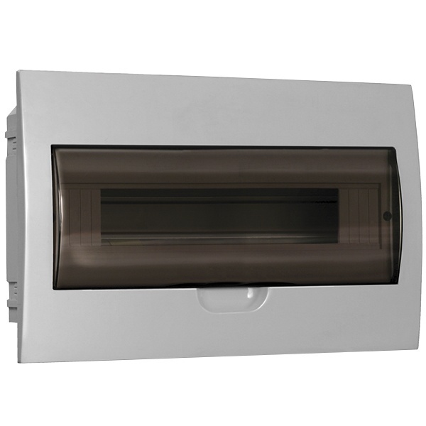 Щит встраиваемый пластиковый ИЭК ЩРВ-П-18 18 модулей с прозрачной дверкой IP41