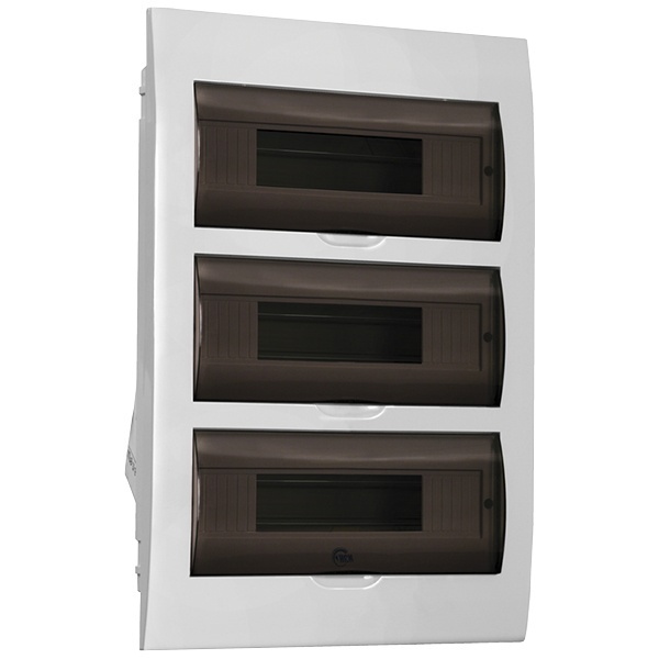 Щит встраиваемый пластиковый ИЭК ЩРВ-П-36 36 модулей (3х12) с прозрачной дверкой IP41