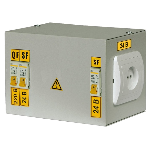 Ящик с понижающим трансформатором ИЭК ЯТП-0,25 380/24-3 36 УХЛ4 IP30