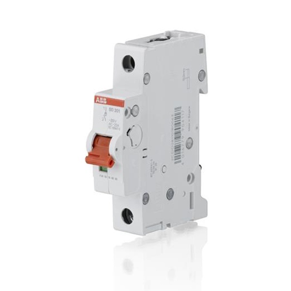 Рубильник модульный ABB 1П 40А рычаг красный SD201/40 (выключатель нагрузки)