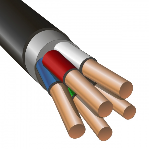 Кабель силовой Конкорд ВВГнг(А)-LSLTX 5х2,5 медный круглый ГОСТ 31996