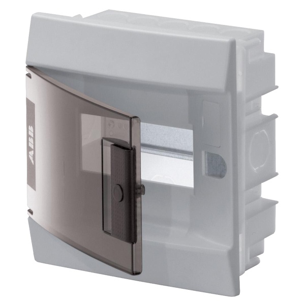 Щиток в нишу ABB Mistral41 6М прозрачная дверь, клеммы