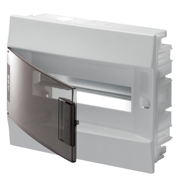 Шкаф в нишу ABB Mistral41 12М прозрачная дверь, клеммы (1SLM004101A1203)