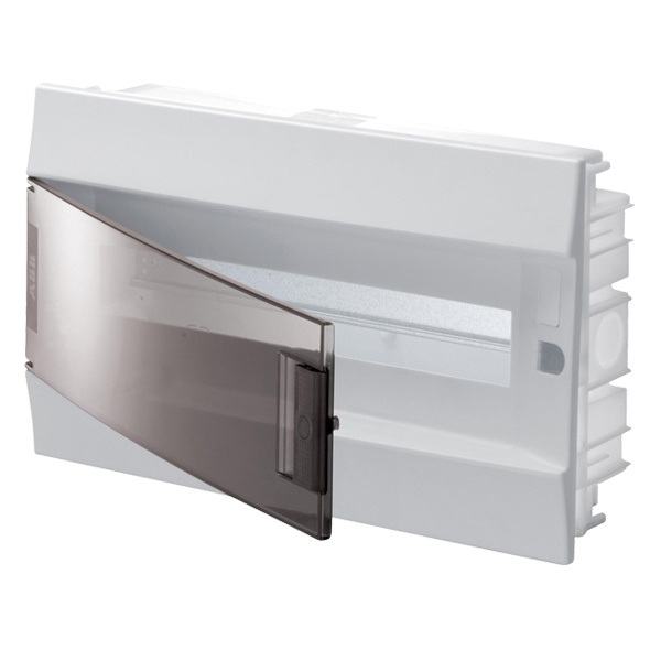 Шкаф в нишу ABB Mistral41 18М прозрачная дверь, клеммы (1SLM004101A1204)