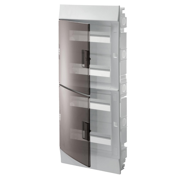 Шкаф в нишу ABB Mistral41 48М (4x12) прозрачная дверь, клеммы (1SLM004101A1208)