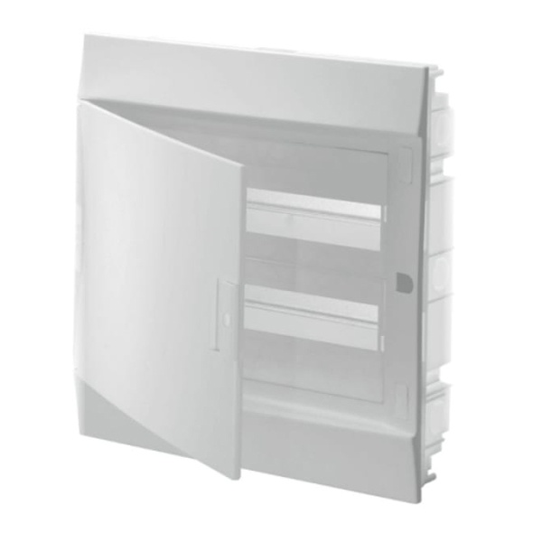 Шкаф в нишу ABB Mistral41 24М (2x12) непрозрачная дверь без клеммного блока 41A12X21
