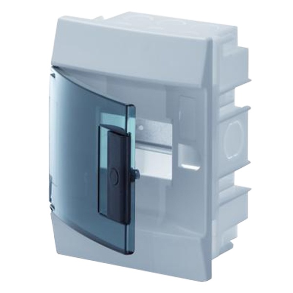 Щиток в нишу ABB Mistral41 4М зеленая дверь без клеммного блока 41A04X12