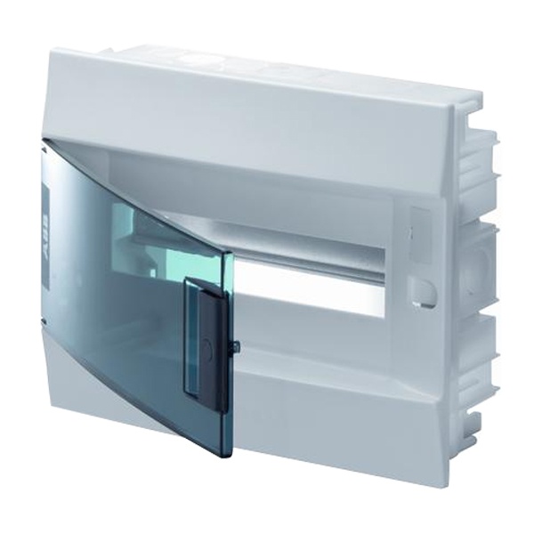 Шкаф в нишу ABB Mistral41 12М зеленая дверь без клеммного блока 41A12X12