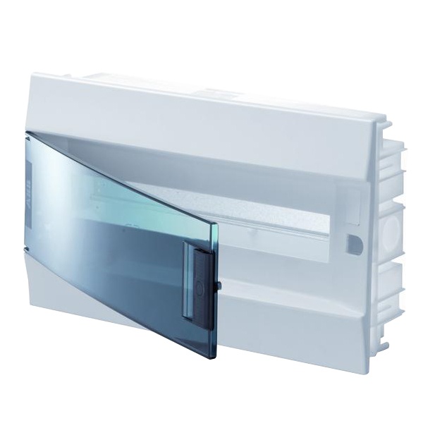 Шкаф в нишу ABB Mistral41 18М зеленая дверь без клеммного блока 41A18X12