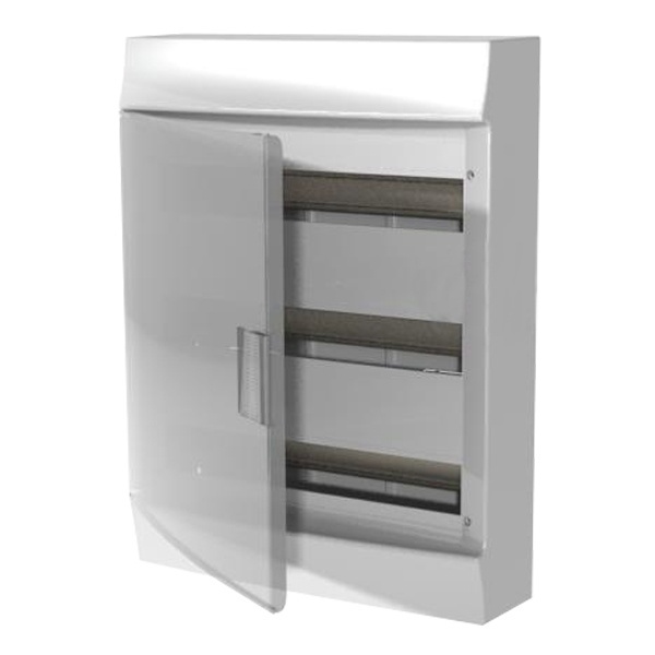 Шкаф настенный ABB Mistral41 54М (3x18) прозрачная дверь, клеммы (1SPE007717F1021)