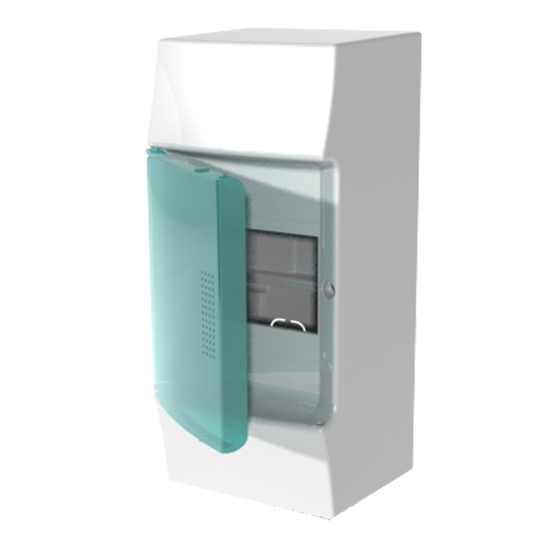 Щиток настенный ABB Mistral41 4М зеленая дверь без клеммного блока 41P04X12