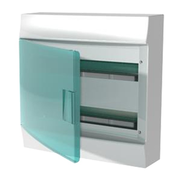 Шкаф настенный ABB Mistral41 36М (2x18) зеленая дверь без клеммного блока 41P18X22