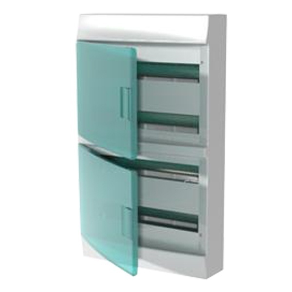 Шкаф настенный ABB Mistral41 72М (4x18) зеленая дверь без клеммного блока 41P18X42
