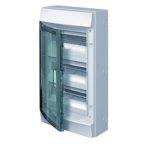 Влагозащищенный настенный шкаф ABB Mistral65 36М 3х12 прозрачная дверь с клеммным блоком 65P12X32A
