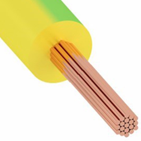 Провод установочный ПуВнг(А)-LS 1х16 силовой медный (ПВ-1) желто-зеленый ГОСТ 31947