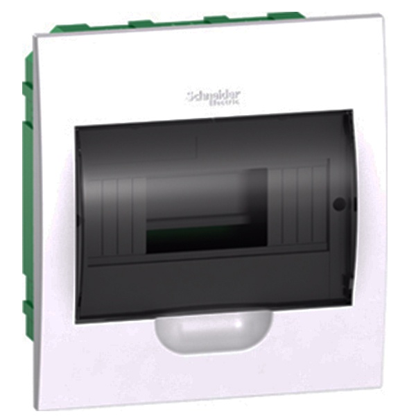 Щиток встраиваемый SE City9 Box 8 модулей с прозрачной дверью с клеммниками N+PE (Easy9)