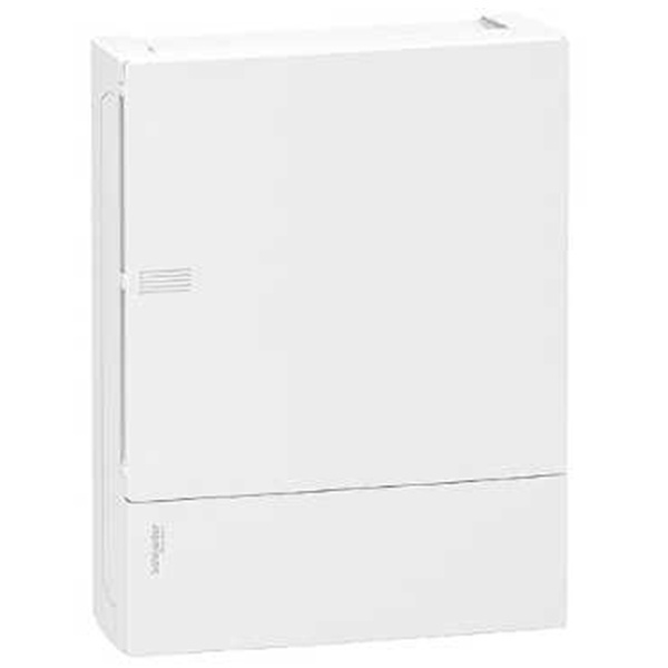 Шкаф навесной Schneider Electric Resi9 Mini Pragma 24 модуля (2x12) с белой дверью 2 шины N и PE