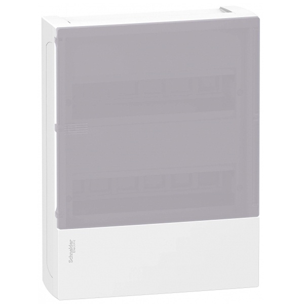 Шкаф навесной Schneider Electric Resi9 Mini Pragma 24(2x12) модуля с дымчатой дверью 2 шины N и PE