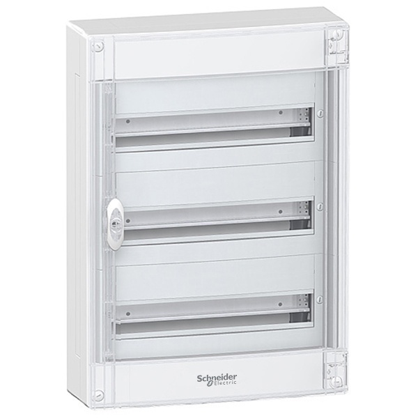 Щит навесной Schneider Electric Pragma 54(3х18) модуля с прозрачной дверью с клеммниками N+PE (электрический шкаф)