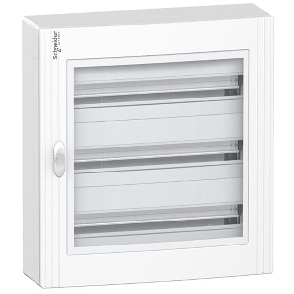 Щит навесной Schneider Electric Pragma 72(3х24) модуля с прозрачной дверью с клеммниками N+PE (электрический шкаф)