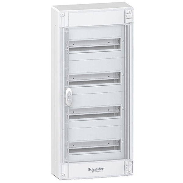 Щит навесной Schneider Electric Pragma 52(4х13) модуля с прозрачной дверью с клеммниками N+PE (электрический шкаф)