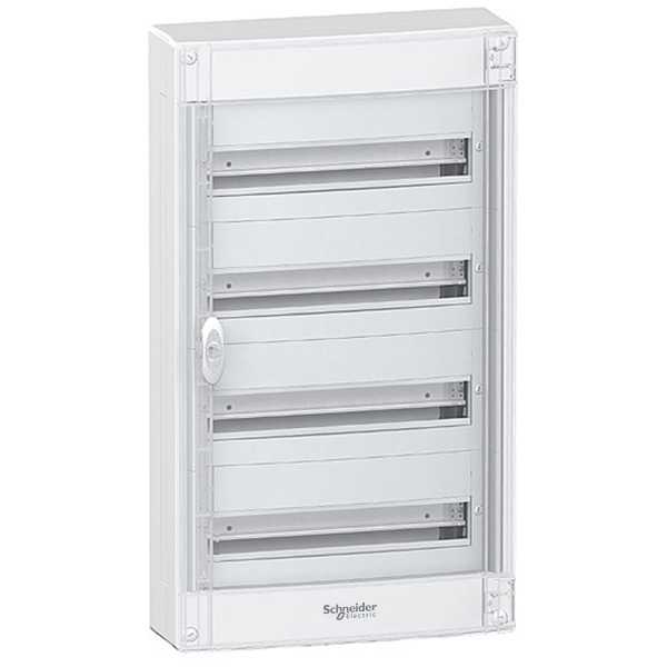 Щит навесной Schneider Electric Pragma 72(4х18) модуля с прозрачной дверью с клеммниками N+PE (электрический шкаф)