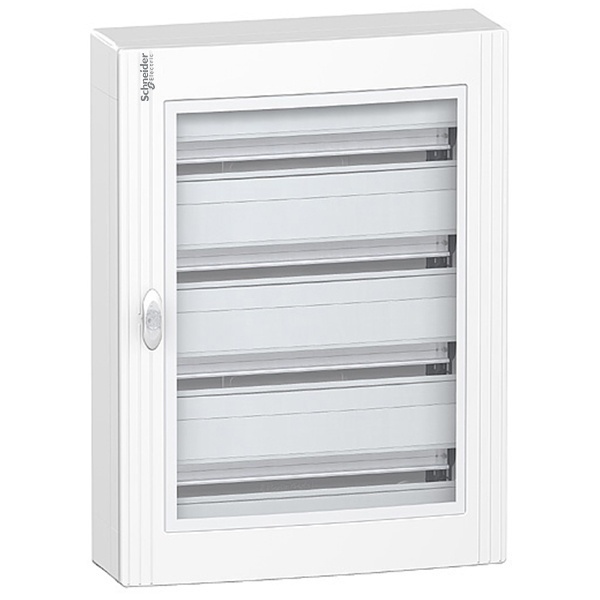 Щит навесной Schneider Electric Pragma 96(4х24) модулей с прозрачной дверью с клеммниками N+PE (электрический шкаф)