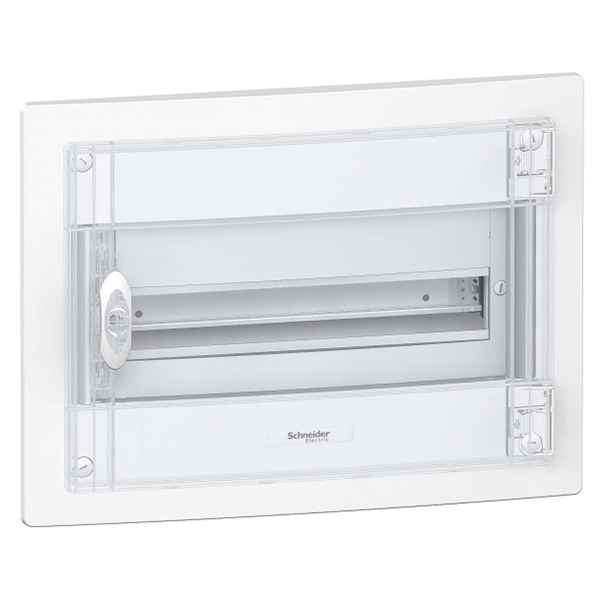 Щит встраиваемый Schneider Electric Pragma 18(1х18) модулей с прозрачной дверью с клеммниками N+PE