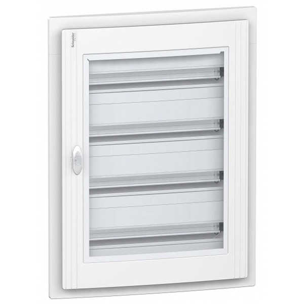 Щит встраиваемый Schneider Electric Pragma 96(4х24) модулей с прозрачной дверью с клеммниками N+PE