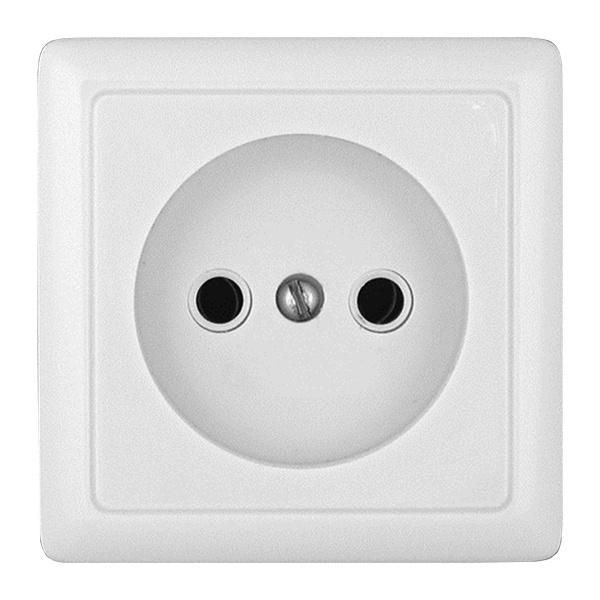 Накладная розетка SE ХИТ 10А 250В без заземления белая