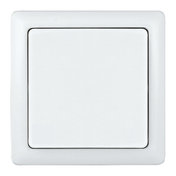 Накладной выключатель одноклавишный SE ХИТ 6А 250В белый
