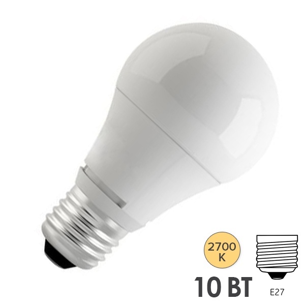 Лампа светодиодная Feron LB-92 A60 10W 2700K 230V E27 теплый свет