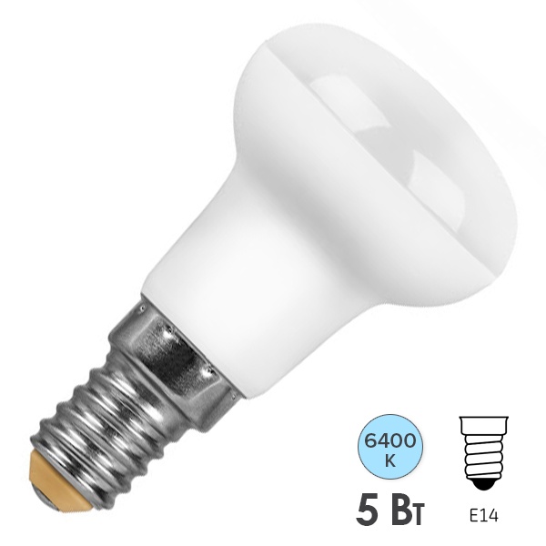 Лампа светодиодная Feron R39 LB-439 5W 6400K 230V E14 холодный свет