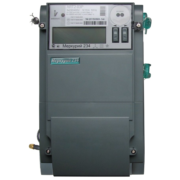 Электросчетчик Меркурий 234 АRT2-03PR 5-10А 230/400В многотарифный транс. включения RS-485 ЖКИ