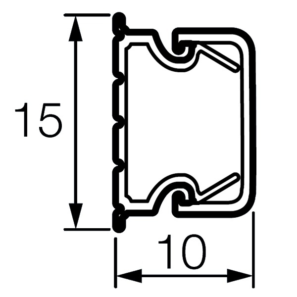 Кабель-канал Metra Legrand мини 15х10 с крышкой (кабельный короб)