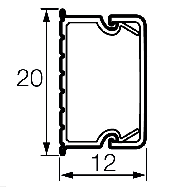 Кабель-канал Metra Legrand мини 20х12 с крышкой (кабельный короб)