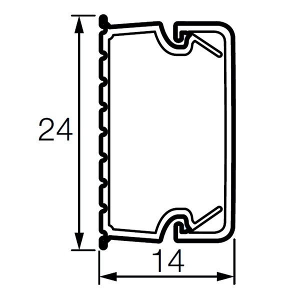 Кабель-канал Metra Legrand мини 24х14 с крышкой (кабельный короб)